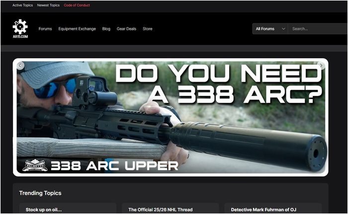 AR15.com (ARFCOM) homepage - the largest online community for AR-15 enthusiasts