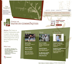 Center on Faith in Communities website