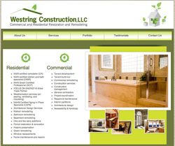Westring Construction website redesign